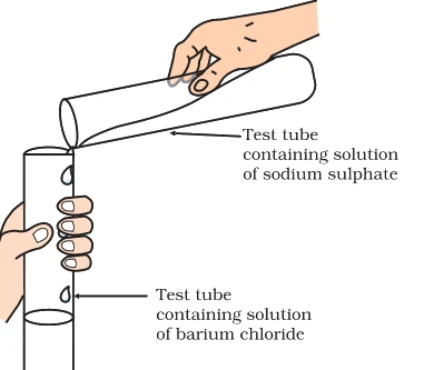 Formation of barium sulphate and sodium chloride.
